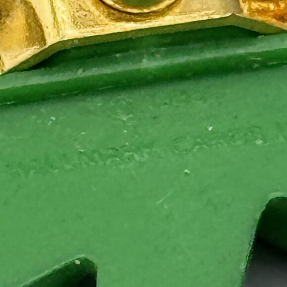 Vintage Hallmark Lucky 3 Leaf Clover Lapel Pin Shamrock Good Luck St Paddy's Day - Picture 4 of 4